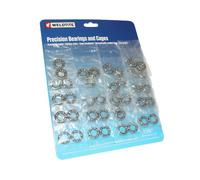Lot de 20 paires de cages à billes moyeu avant Weldtite 4,762 mm Argenté