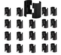 Lot de 20 paires de clips de verrouillage d'étagère en fil métallique pour poteau de 2,5 cm, compatibles avec Thunder Group, Alera, Honey Can Do, Eagle, Regency, Metro