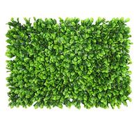 Lot de 20 panneaux muraux de gazon artificiel - Haie de buis artificielle, feuilles de lierre pour balcon, jardin extérieur, clôture d'intimité et décoration de fond