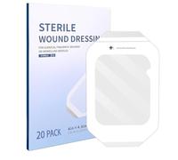 Lot de 20 pansements transparents - 10 x 12 cm - Imperméables - Adhérence forte pour bouclier IV