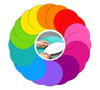 Lot de 20 pastilles effaçables à sec pour table de salle de classe, cercles effaçables à sec, autocollants amovibles pour exercices et entraînement à la maison, au bureau, à l'école