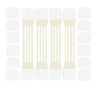 Lot de 20 patchs de levage de cou en caoutchouc invisibles pour le visage - Bandes de lifting instantanées portables pour raffermir et lisser la peau, réduire les ridules du cou