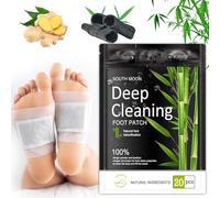 Lot de 20 patchs détoxifiants pieds pour éliminer les toxin，nettoyage en profondeur 100% naturel, pour soulager le stress, aide au sommeil, améliore la circulation sanguine