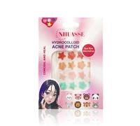 Lot de 20 patchs hydrocolloïdes multicolores pour le visage, les fleurs et les étoiles pour couvrir les petites imperfections, imperméables