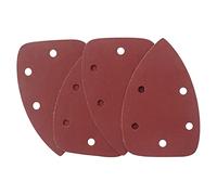 Lot de 20 patins abrasifs pour souris - Grain 40 - Papier abrasif triangulaire - Feuilles de ponçage à 5 trous