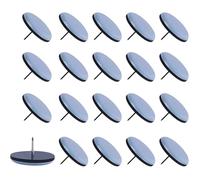Lot de 20 patins de chaise en PTFE à clouer, protecteurs antidérapants et silencieux pour pieds de meubles | Protections de sol anti-rayures pour surfaces en bois dur, chaises, armoires, canapés