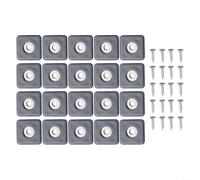 Lot de 20 patins de meubles pour un mouvement sans effort, parfait pour protéger contre les rayures et les éraflures sur vos sols (25 mm)
