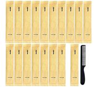 Lot de 20 peignes à cheveux jetables de luxe emballés individuellement pour invités ; peigne à cheveux de poche tout usage ; peignes à cheveux antistatiques de voyage pour la maison, l'hôtel, le salon