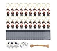 Lot de 20 pendentifs de remise de diplôme - Porte-clés de remise de diplôme - Examen réussi - Accessoires de poche - Cadeau pour cérémonie de bachelor - Étudiants
