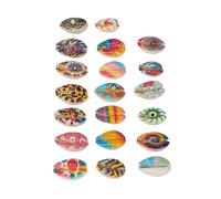 Lot de 20 pendentifs en coquillage robuste malléable pour tresses de mariage