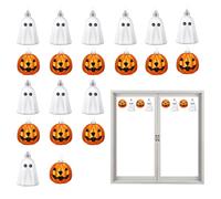 Lot de 20 pendentifs en forme de citrouille et de fantôme pour sapin d'Halloween | Mini décoration de festival à suspendre pour thèmes effrayants | Décorations d'Halloween, portes, murs, cheminées