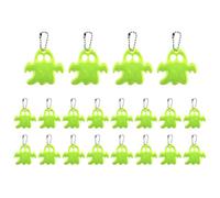 Lot de 20 pendentifs réflecteurs - Pendentif réflecteur, Porte-clés pour, réflecteurs de sécurité pour Sac à Dos, Ornements fantômes, réfléchissants pour la Marche Pendant la Nuit de Jogging