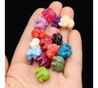 Lot de 20 perles de corail artificielles de différentes couleurs, 15 mm, pour la fabrication de bijoux, colliers et bracelets