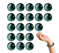 Lot de 20 perles de pierres précieuses polyvalentes 10 mm pour bijoux DIY | Perles en pierre naturelle pour bracelets, colliers, chapeaux et épingles à cheveux | Perles artisanales pour homme