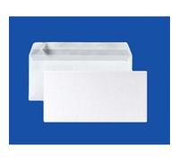 lot de 20 petite enveloppe courrier DL- papier velin blanc 90g format 110 x 220 mm une enveloppe blanche avec fermeture bande