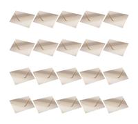 Lot de 20 petites enveloppes pliantes de 10 x 7 cm pour invitation, mariage, Saint-Valentin, Noël et envoi - Enveloppes carrées vintage