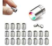 Lot de 20 petites lumières LED miniatures pour loisirs créatifs, mini lumières électriques miniatures alimentées par piles pour accessoires de maison de poupée (multicolore changeant) (A)