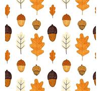Lot de 20 petites serviettes à cocktail en papier pour décoration de table Motif Happy Oak 24 x 24 cm