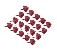 Lot de 20 petits arbres miniatures en plastique pour décoration de paysage, train, bricolage, travaux manuels pour jardins miniatures et modèles architecturaux