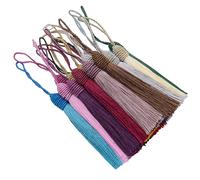 Lot de 20 petits pendentifs soyeux faits à la main pour projets de couture, clés, guirlandes, porte-clés, sacs, boucles d'oreilles, fabrication de bijoux et décoration de meubles d'intérieur (mélange