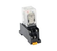 Lot de 20 petits relais électromagnétiques MY2NJ HH52P CC/CA 12 V, 24, 110, 220, 380 bobines, usage général, DPDT, 8 broches, micro-relais avec prise(Ac,110V)