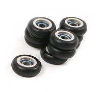 Lot de 20 petits roulements à billes en nylon pour portes et fenêtres 6 x 22 x 7,5 mm