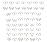 Lot de 20 pièces / 50 pièces en forme de nœud avec perles - Pour décorer des jeans, des gants, des vêtements, des travaux manuels - Pour réparation de bandeaux, jeans décoratifs pour enfants