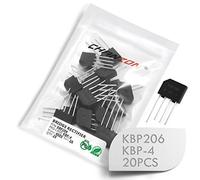 (Lot de 20 pièces) Chanzon KBP206 Pont Redresseur Diode 2A 600V KBP-4 (SIP-4) Monophasé, Full Wave 2 Amp 600 Volt Electronique Diodes de Silicium