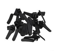 Lot de 20 pièces de remplacement de pneus en plastique - Protection pour tête de canard - Protection de jante - Durable - Noir - Outil d'atelier - Réparation de voiture