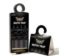 Lot de 20 pièges à mites - Piège à phéromones pour garde-robe - Protection de 3 mois - Forte adhérence - Pour la détection précoce des infestations - Alternative au papier mite