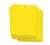 Lot de 20 pièges adhésifs pour plantes volantes double face avec colle à long terme Attractivité spectrale physique Haute température Pratique Peut être coupé Jardin Serre Verger Champ de légumes