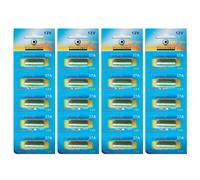 Lot de 20 Piles Alcaline 12V type 27A, compatibles A27/A27BP/A27S/AG27/B-1/CA22/EL-812/EL812/G27A - Visiodirect -