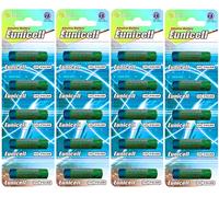 Lot de 20 Piles alcalines 27 A sans Mercure 12 V (4 Cartes Blister de 5 Piles) MN27, A27, 27AZ, V27GA, L828, GP27A jetables FBA