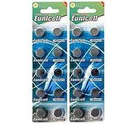 Lot de 20 Piles Bouton 1,5V AG10 LR54 SR54 SR1130 189 389 EUNICELL G