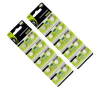 Lot de 20 piles bouton alcalines AG6/LR69 1,55 V pour montres et télécommandes