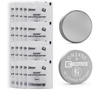 Lot de 20 Piles Bouton CR2450 3V au Lithium 2450 BR2450 DL2450 KCR2450 pour Capteur de Sécurité,Montres,Bougies Chauffe-Plat,Bougies Votives,Porte de Garage,Télécommande,Porte-clés