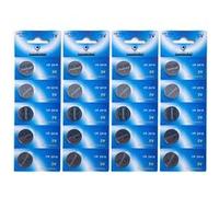 Lot de 20 Piles bouton plates lithium 3V type CR2016 compatibles DL2016/ECR2016/SBT11/BR2016/208-202/208-204/208-206 - Visiodirect G