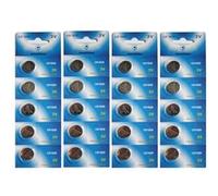 Piles VISIODIRECT Lot de 20 Piles bouton plates lithium type CR1620 3V - -