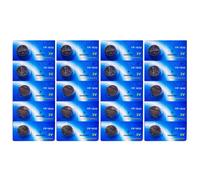 Lot de 20 Piles bouton plates lithium type CR1632 3V compatibles BR1632/CR-1632/DL1632/DL 1632/DL-1632 - Visiodirect -