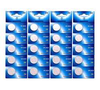 Lot de 20 Piles bouton plates lithium type CR2025 3V compatibles DL2025 - Visiodirect -