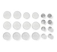 Lot de 20 Piles Boutons Lithium Alcaline 1.5 3V DC Nedis G