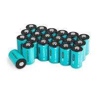 Lot de 20 piles Matesk CR2 1000mAh, Pile CR2 3V non Rechargeable, pour Détecteurs de Fumée, Alarmes, Lampes de Poche, Appareils Photo, Pile Jetable Compatible avec DLCR2 CR15H270 et KCR2