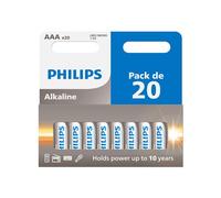 Philips Piles AAA LR03 Alcalines 1,5V – Lot de 20 (pack 10+10)