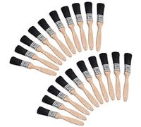 Lot de 20 Pinceaux Professionnels, Brosses Peinture avec Manche en Bois 25 mm