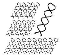 Lot de 20 pinces à cheveux en spirale française, pour coiffure DIY, accessoires de cheveux, conviennent pour différents styles de cheveux fins, épais et longs (noir)