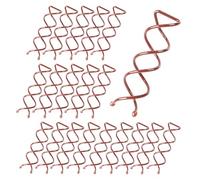 Lot de 20 pinces à cheveux en spirale française, pour la coiffure DIY, accessoires de cheveux, conviennent pour différents styles de cheveux fins, épais et longs (couris)