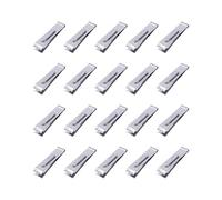 Lot de 20 pinces à épiler de cuisine en forme d'os de poisson | Nourriture | Cuisson en acier inoxydable | Pince à épiler de précision pour éplucher l'ail et la préparation des aliments