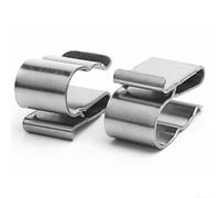 Lot de 20 pinces de câble en acier inoxydable pour panneau solaire de 2 x 6 mm conçues pour un câblage rapide et sécurisé sur les bateaux et les lieux extérieurs