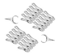 Lot de 20 pinces de jardin en acier inoxydable pour serres | Clips de jardin pour serre | Pinces robustes et durables pour cerceau Gardebn Supporte le vent et la neige