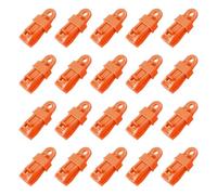 Lot de 20 pinces de tente sécurisées coupe-vent pour camping avec trou - Texture parfaite pour abri extérieur - Accessoires barbelés